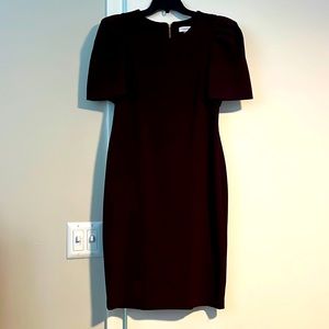 PUFF SLEEVE MIDI DRESS